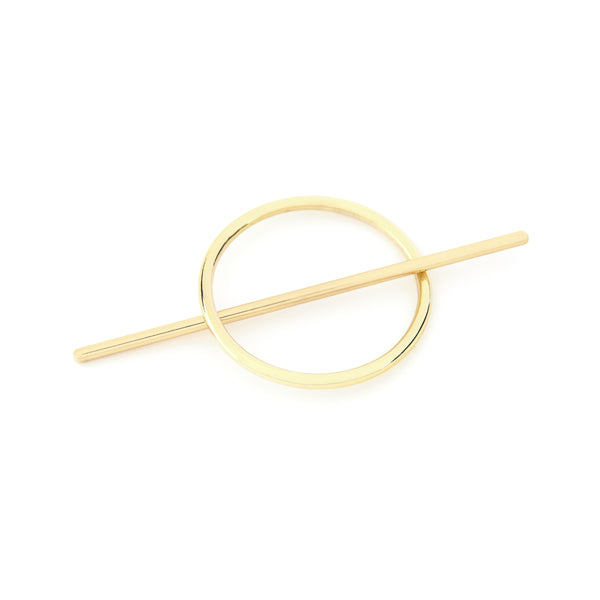 Brass Hoop and Hair Pin