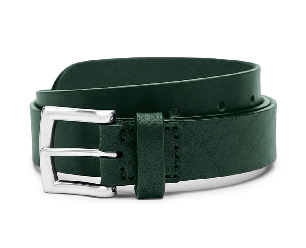 green belt with silver buckle