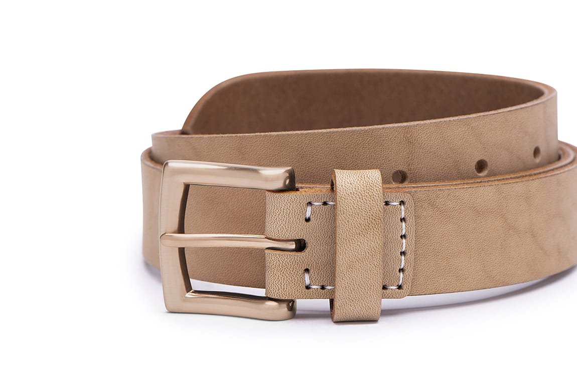 light brown wide leather belt