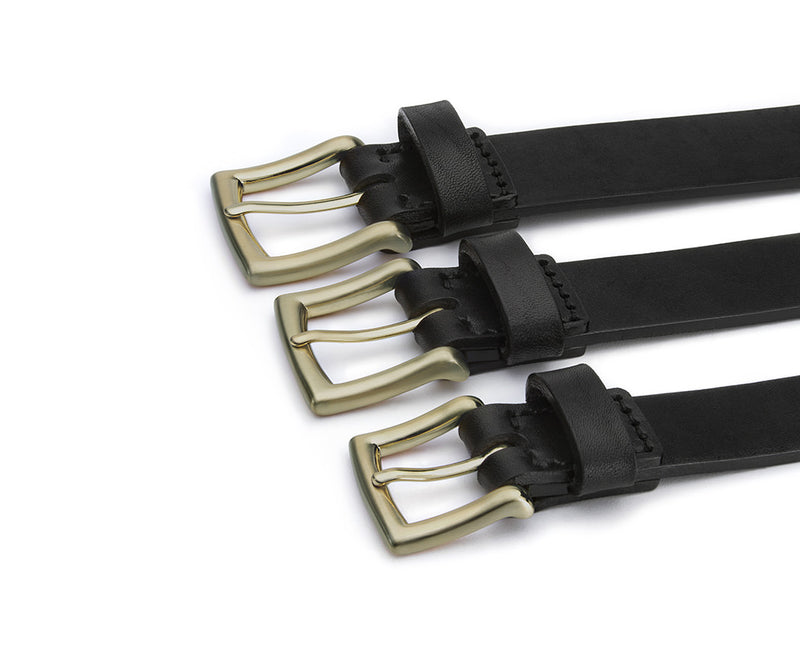 30 mm black mens belts