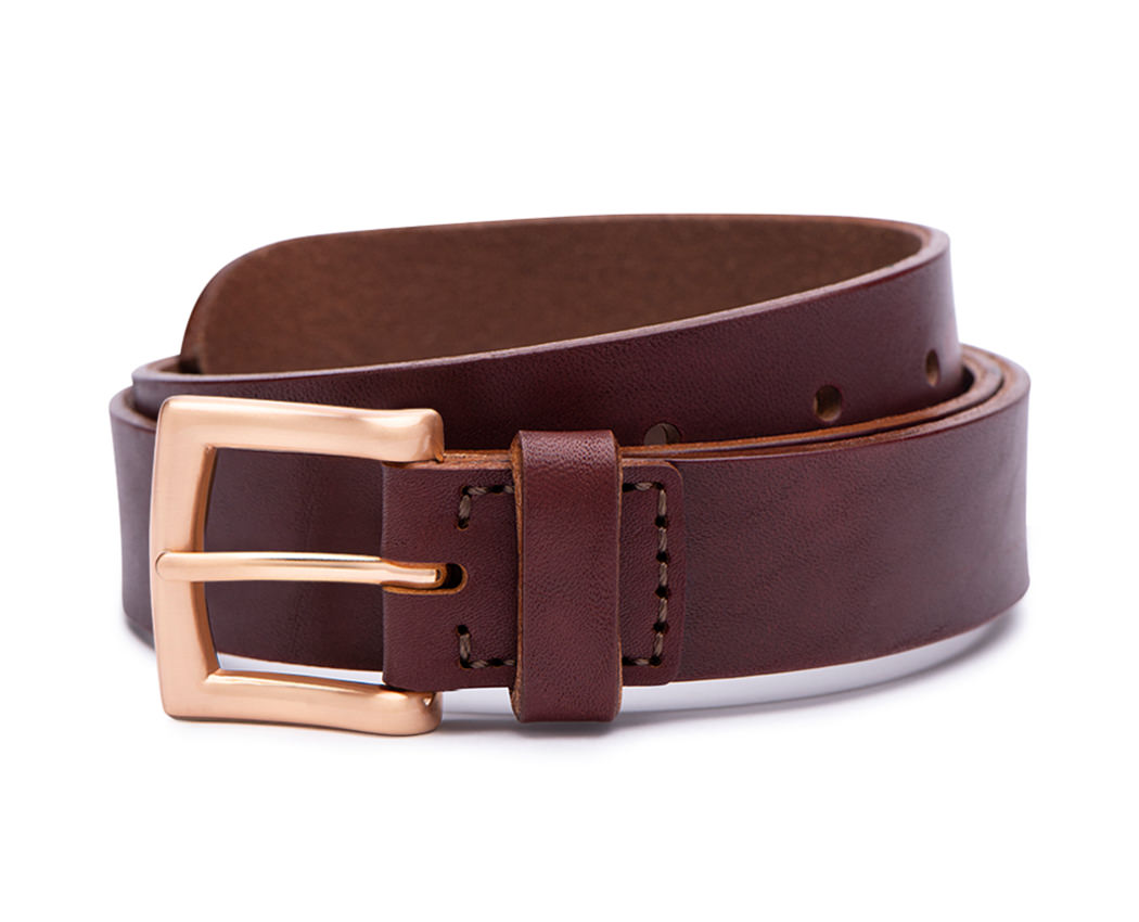 rich brown leather belt