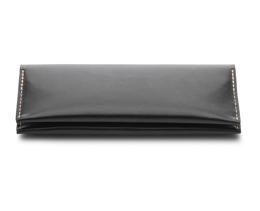 scratch resistant horween black leather wallet