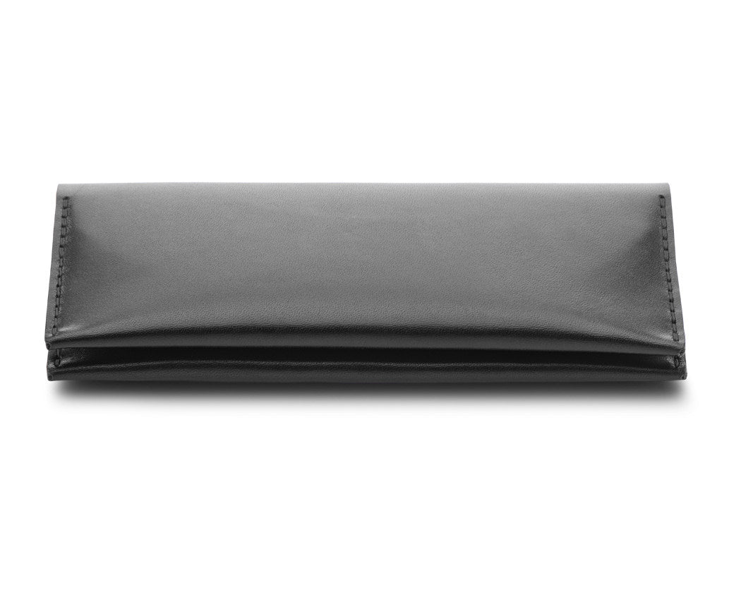 all black large leather wallet