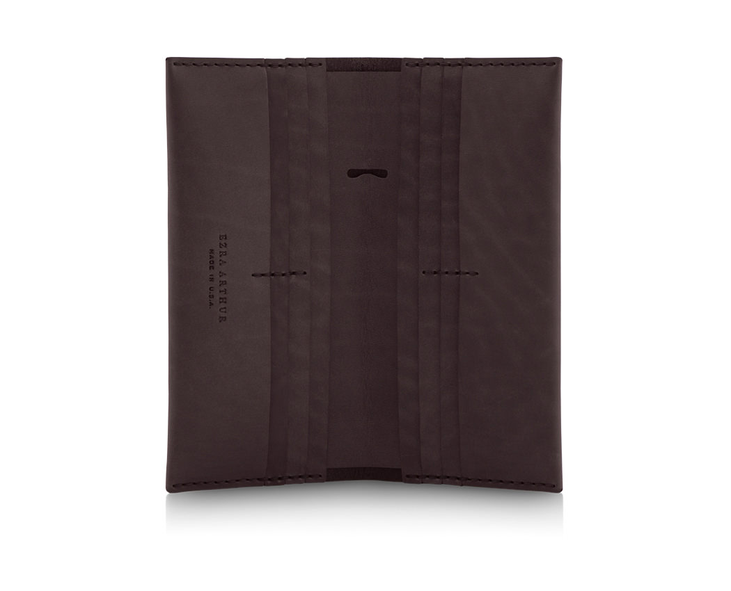 multipocket large brown mens leather wallet