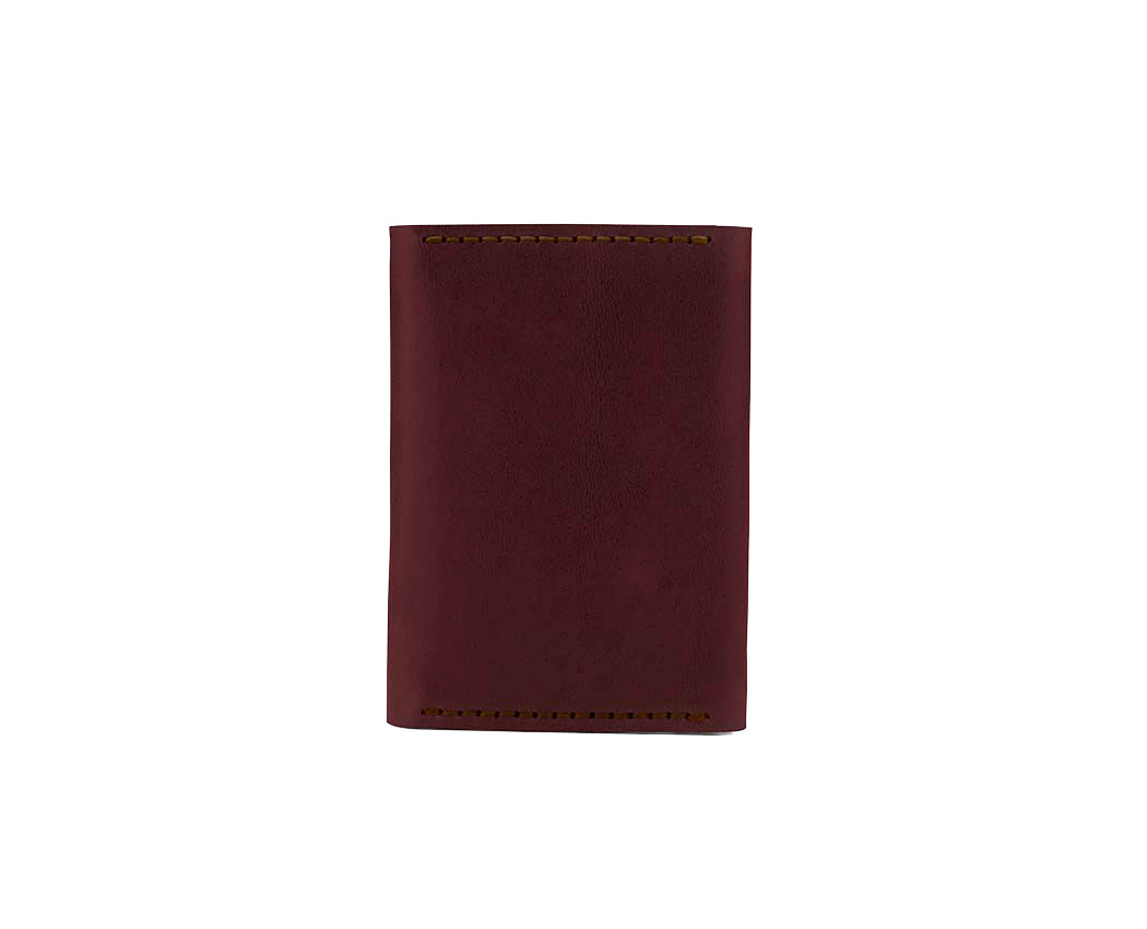 red leather multi purpose folding wallet