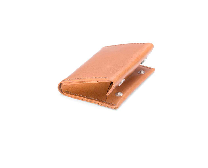 tan leather multi function wallet