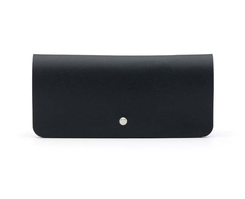 black leather soft case for glasses
