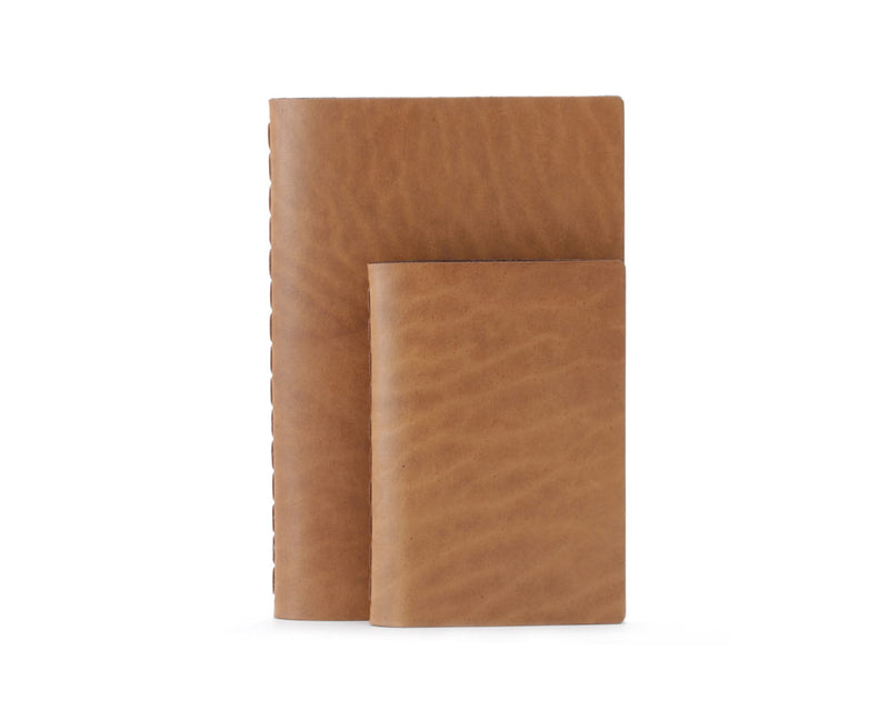 tan Horween leather notebook