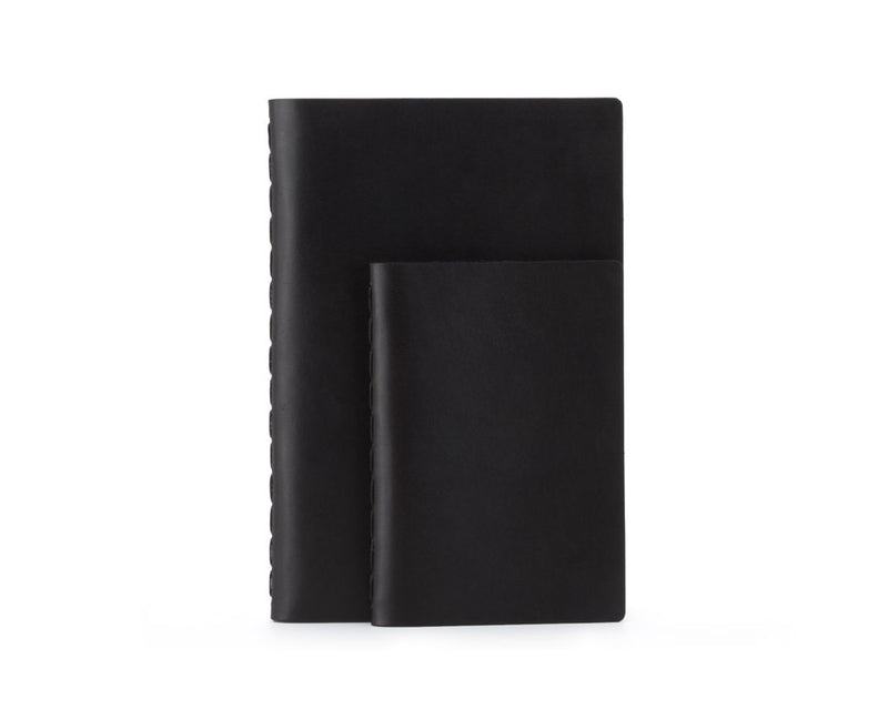 set of 2 black notebooks